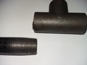 Tapered screwcut BSP threads made with the new lathe
